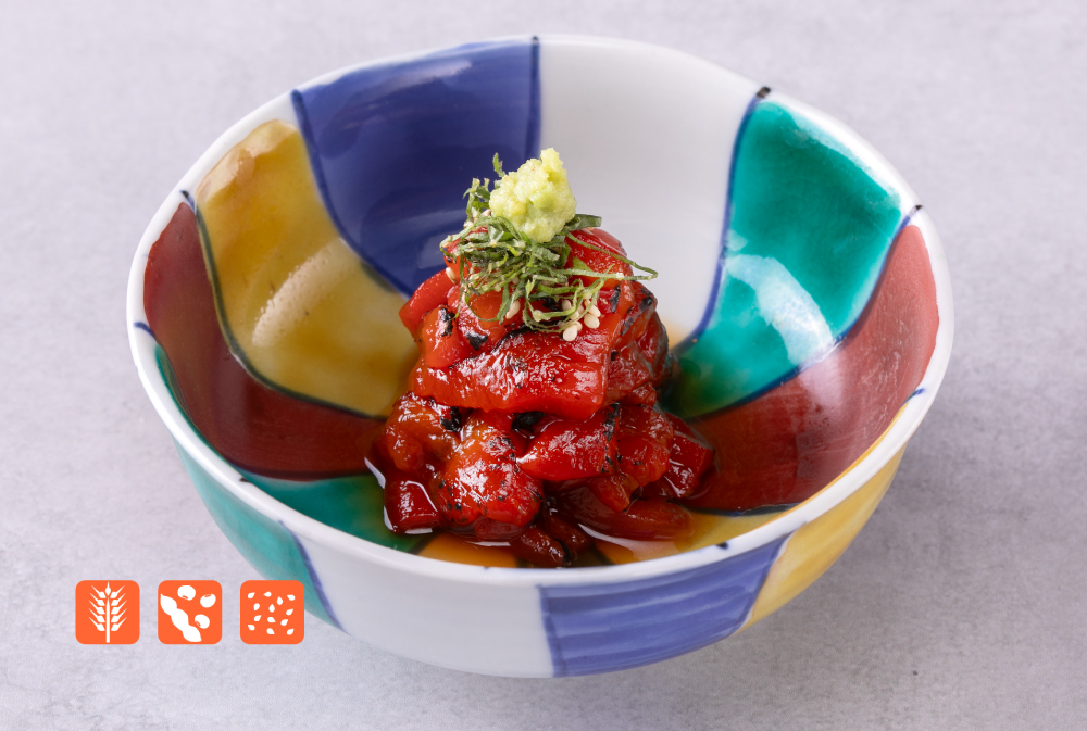 トロリカの炙りユッケ